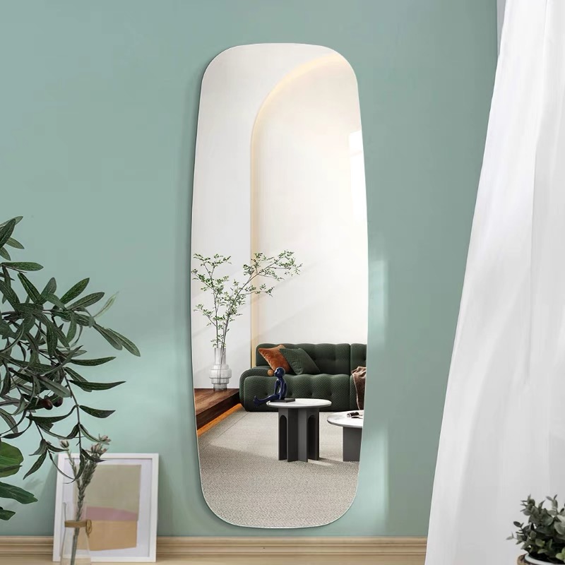 Gương dán tủ quần áo soi toàn thân trang trí phòng khách GDT002