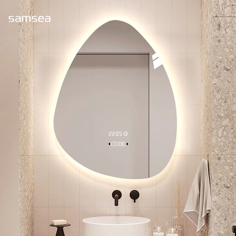 Gương led nhà tắm trang trí dáng oval hiện đại mẫu mới GDT003 thiết kế hình oval độc đáo, đẹp mắt, tinh tế.